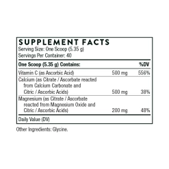Cal Mag Citrate + Vitamin C (formerly Cal-Mag Citrate) (7.5 Oz) By Thorne 7 Cal Mag Citrate + Vitamin C (formerly Cal-Mag Citrate) (7.5 Oz) By Thorne -Bone-muscle Store CAL MAG CITRATE VITAMIN C 7.5OZ THORNE SUPPLEMENT FACTS
