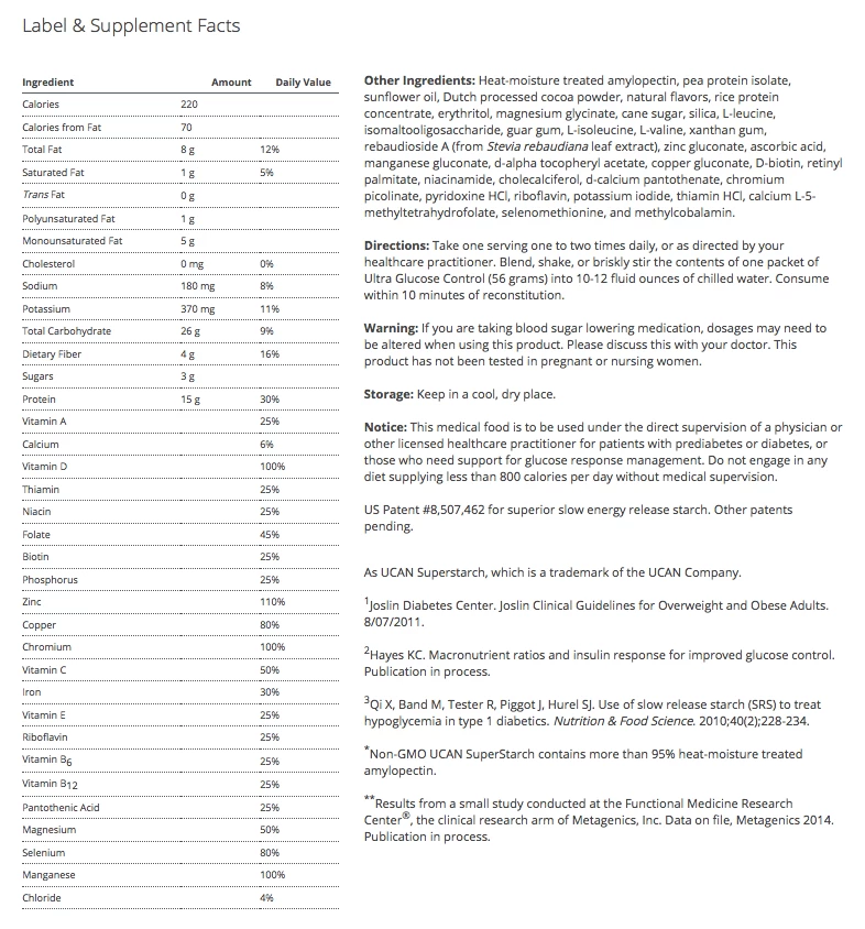 Ultra Glucose Control Chocolate (14 Servings) By Metagenics 4 Ultra Glucose Control Chocolate (14 Servings) By Metagenics - Image 2