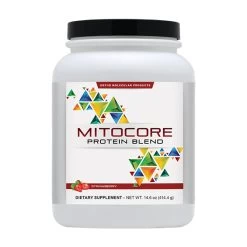 MitoCORE Protein Blend Strawberry (14 Servings) By Orthomolecular