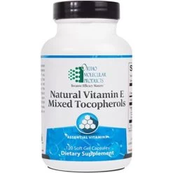 Natural Vitamin E Mixed Tocopherols (120 Gelcaps) By Orthomolecular