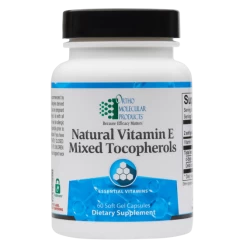Natural Vitamin E Mixed Tocopherols (60 Caps) By Orthomolecular