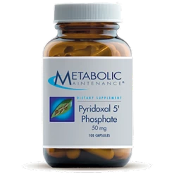 Pyridoxal 5' Phosphate 50 Mg (100 Caps) By Metabolic Maintenance