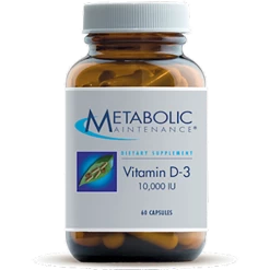 Vitamin D-3 10,000 IU (60 Caps) By Metabolic Maintenance