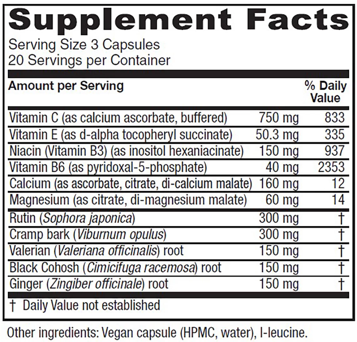 Cramp Bark Extra (60 Caps) By Vitanica 3 Cramp Bark Extra (60 Caps) By Vitanica - Image 2