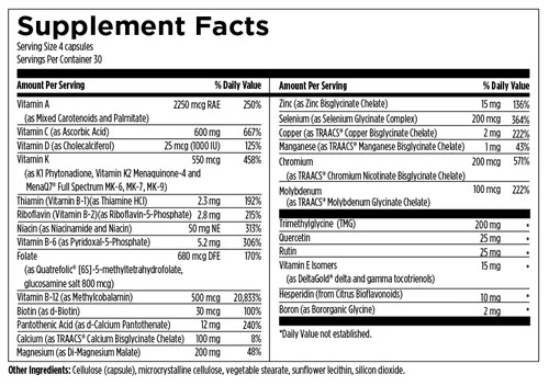 DFH Complete Multi W/Copper (120 Caps) By Designs For Health 4 DFH Complete Multi W/Copper (120 Caps) By Designs For Health - Image 2