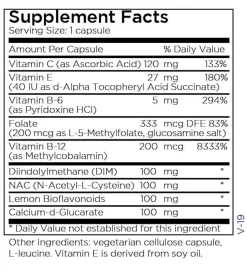 DIM Complex (60 Caps) By Metabolic Maintenance -Bone-muscle Store dim complex 60 caps metabolic maintenance supplement facts