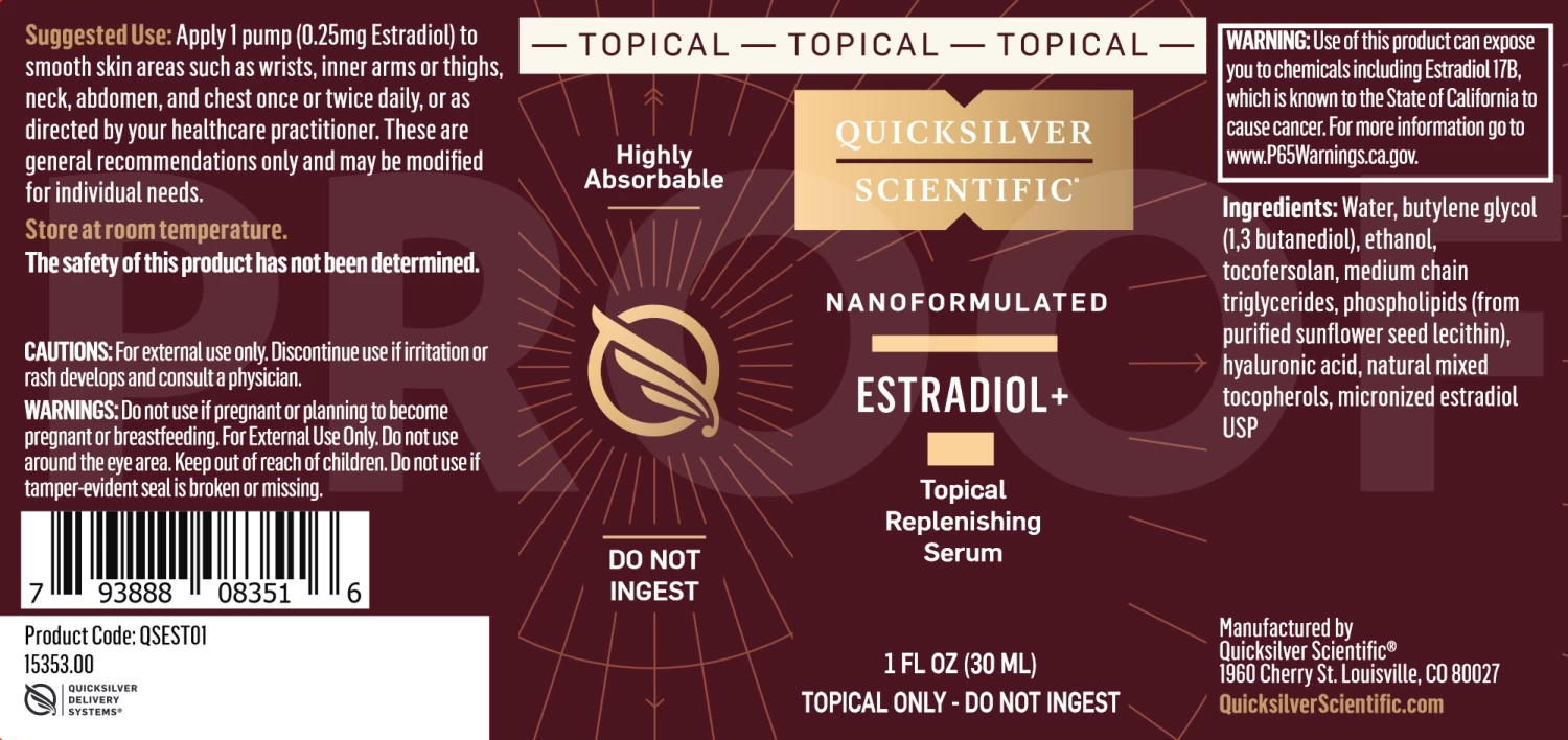 Estradiol+ (1 Fl Oz) By Quicksilver Scientific 5 Estradiol+ (1 Fl Oz) By Quicksilver Scientific - Image 3