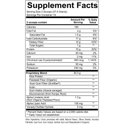 GlycemaCORE Rice Vanilla (14 Servings) By Orthomolecular -Bone-muscle Store glycemacore rice vanilla 14 servings orthomolecular supplement facts