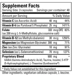 MetaCalm (90 Caps) By Metabolic Maintenance -Bone-muscle Store metacalm 120 caps metabolic maintenance supplement facts