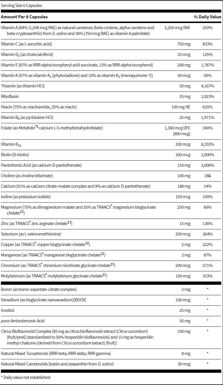 MultiThera 1 Capsule Formula Plus K (180 Caps) By Klaire Labs 4 MultiThera 1 Capsule Formula Plus K (180 Caps) By Klaire Labs - Image 2