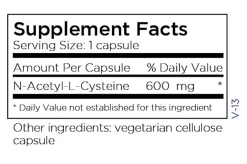 NAC (60 Caps) By Metabolic Maintenance -Bone-muscle Store nac 60 caps metabolic maintenance supplement facts