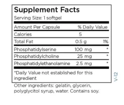 PS-100 Phosphatidylserine 100 Mg (60 Softgels) By Metabolic Maintenance -Bone-muscle Store ps 100 phosphatidylserine 100 mg 60 softgels metabolic maintenance supplement facts