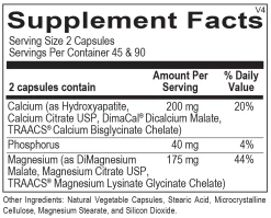 Reacted Cal-Mag (90 Caps) By Orthomolecular -Bone-muscle Store reacted cal mag 90 180 caps orthomolecular supplement facts 1