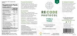 ReCODE Type 3 Toxic (120 Veg Caps) By LifeSeasons -Bone-muscle Store recode type 3 toxic 120 vegcaps lifeseasons supplement facts