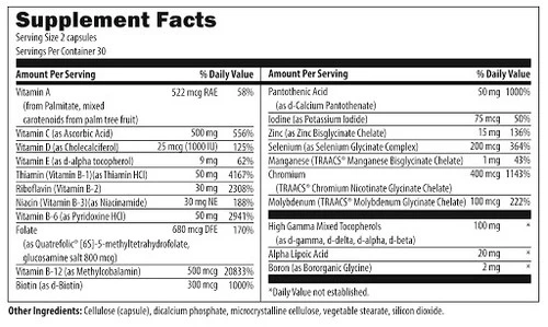 Twice Daily Multi (60 Caps) By Designs For Health 4 Twice Daily Multi (60 Caps) By Designs For Health - Image 2