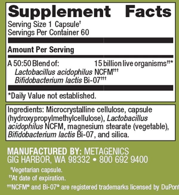 UltraFlora Balance (60 Caps) By Metagenics 4 UltraFlora Balance (60 Caps) By Metagenics - Image 2