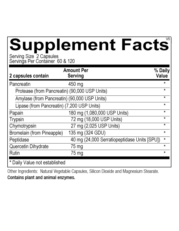 Vascuzyme - NEW Formula (120 Caps) By Orthomolecular 4 Vascuzyme - NEW Formula (120 Caps) By Orthomolecular - Image 2