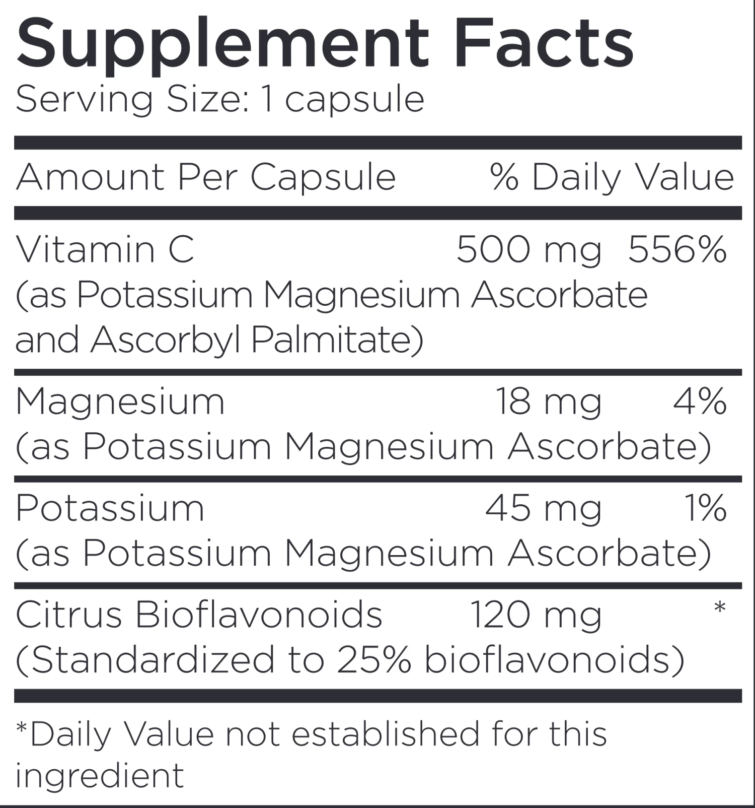 Vitamin C 500 Mg Buffered (100 Caps) By Metabolic Maintenance 4 Vitamin C 500 Mg Buffered (100 Caps) By Metabolic Maintenance - Image 2