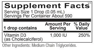 Vitamin D 1000 IU (180 Caps) By Orthomolecular 4 Vitamin D 1000 IU (180 Caps) By Orthomolecular - Image 2