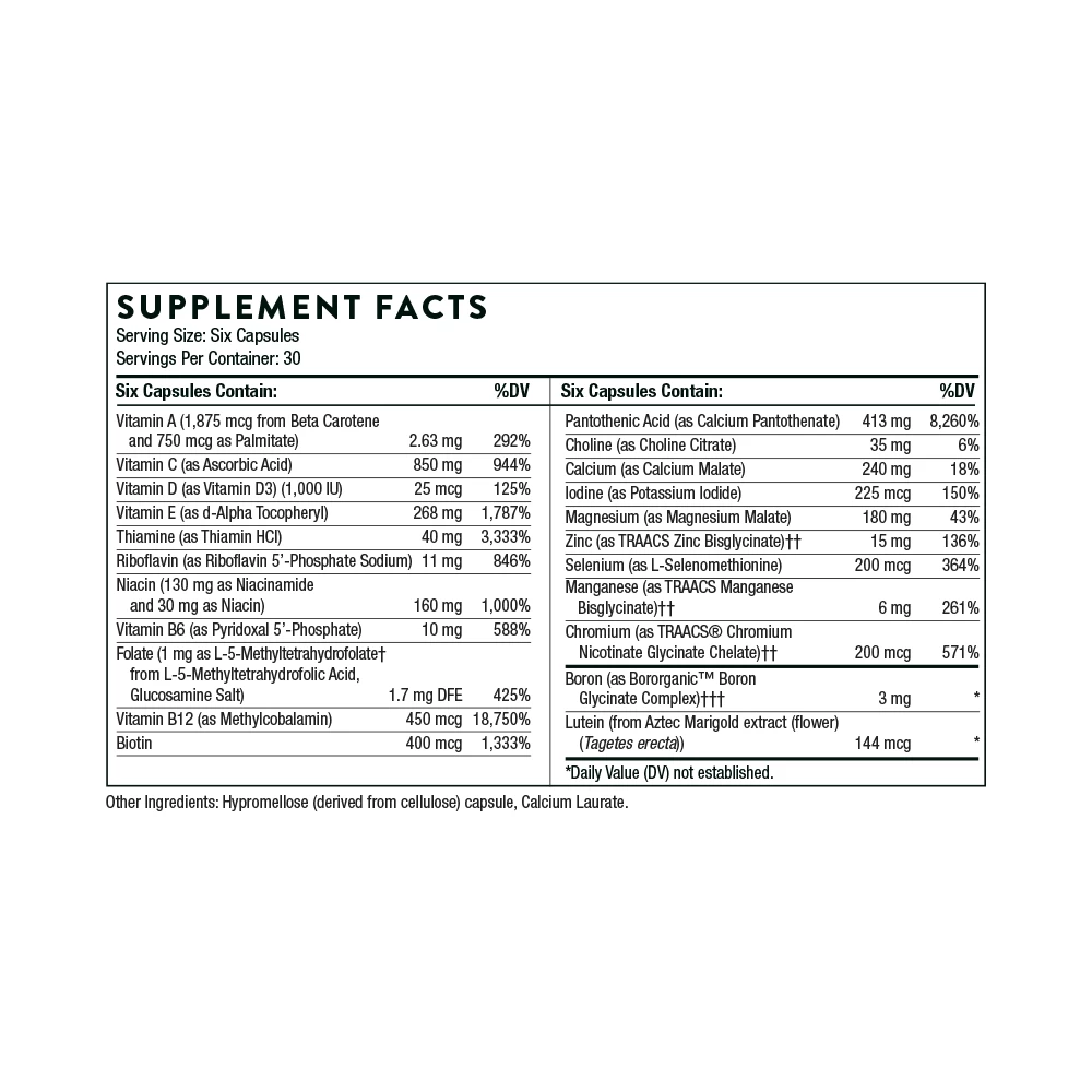 Women's Multi 50+ (180 Caps) By Thorne 4 Women's Multi 50+ (180 Caps) By Thorne - Image 2